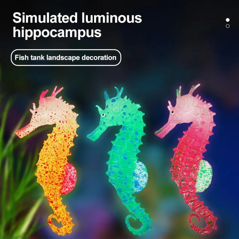 Glow In The Dark Artificial Aquarium Fishes Realistic Moving Floating Colorful Goldfish Fake Fish Ornament for Aquarium Tank