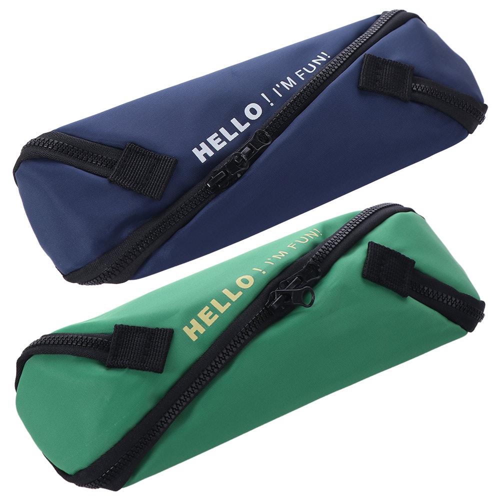 S Design Zipper Stationery Bag Japanese Style Pen Bag Creative Pencil Case  Kids Gift