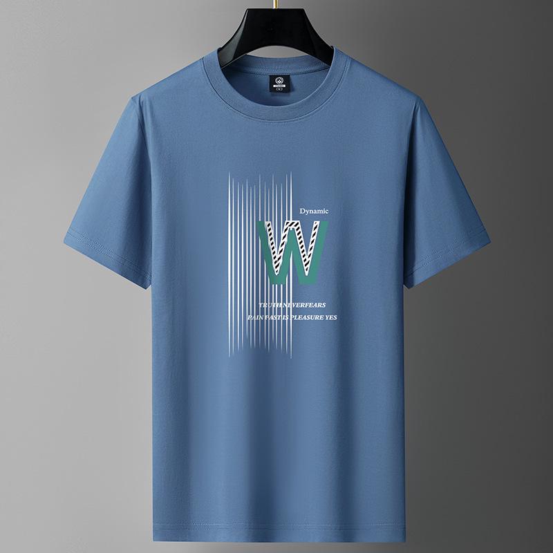 Men's Cotton Short-Sleeve Loose-Fit T-Shirt – Casual Handsome Style