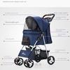 2025 Pet Dog Stroller Cats Baby Stroller Detachable One-shoulder Handbag Portable Breathable Dog Cat Trolley Pet Carrier Bag