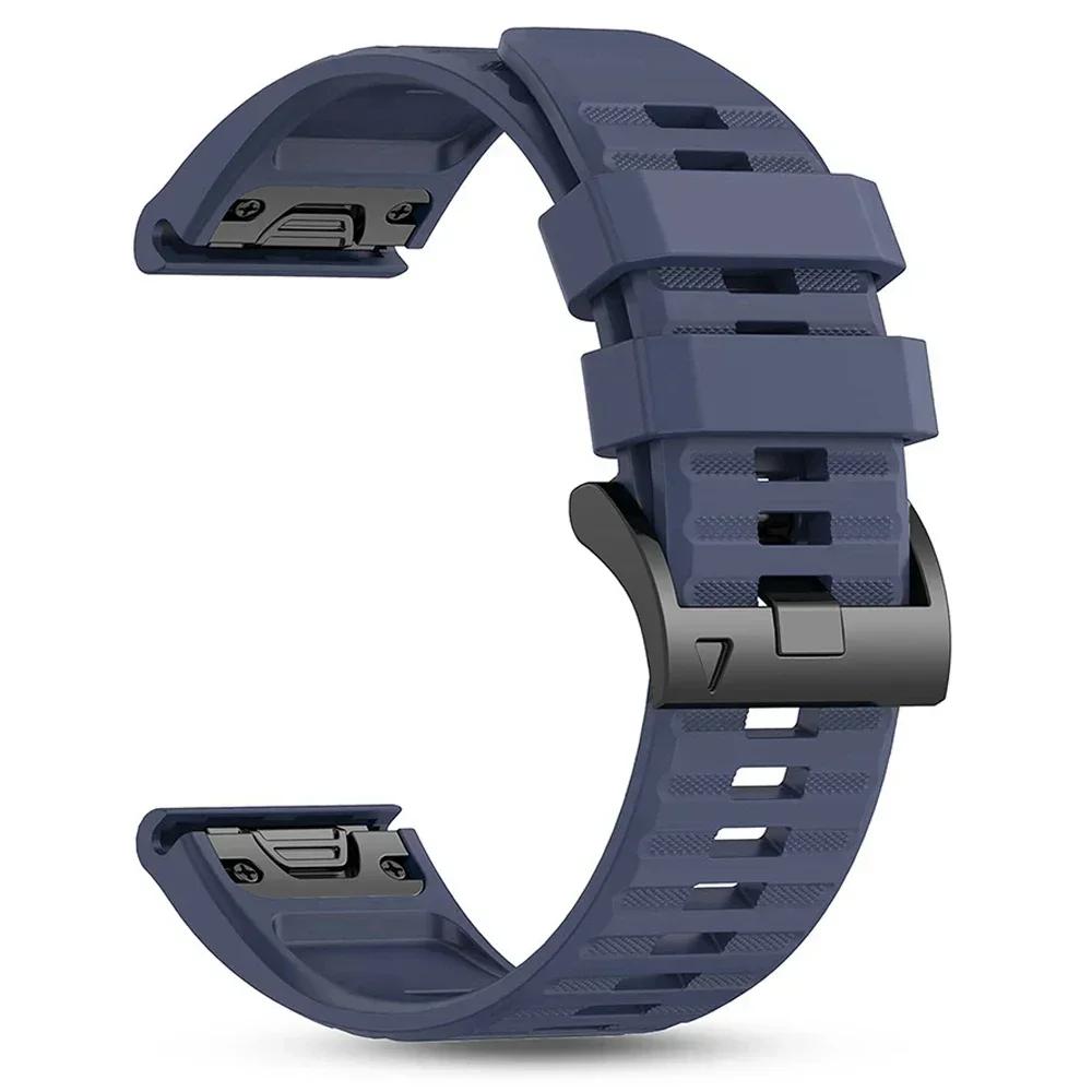 22 26mm QuickFit Watch Band for Garmin Fenix 8pro E 7 7X 6X 6 Pro 5 5X Plus Silicone Strap Enduro 3/Tactix 8/Quatix 8 Wriststrap