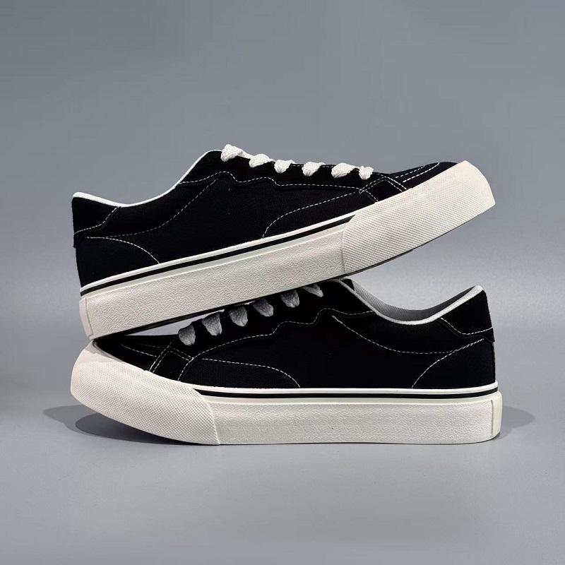 Fashion Men's Shoes Summer Student Versatile Comfortable Anti Slip Casual Shoes Breathable Youth Wear-resistant Solid Color Sneakers