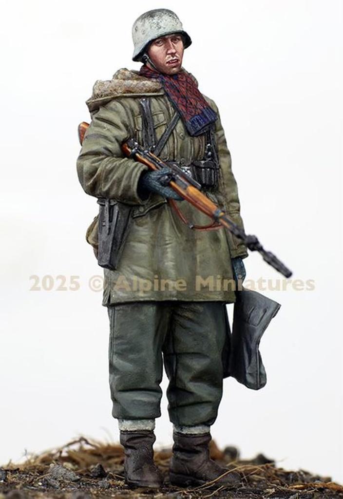 Alpine Miniatures 1/35 Zweiter Weltkrieg Deutscher Waffen-SS Panzergrenadier mit Granatwerfergewehr Resin-Bausatz AM35325 (Person)