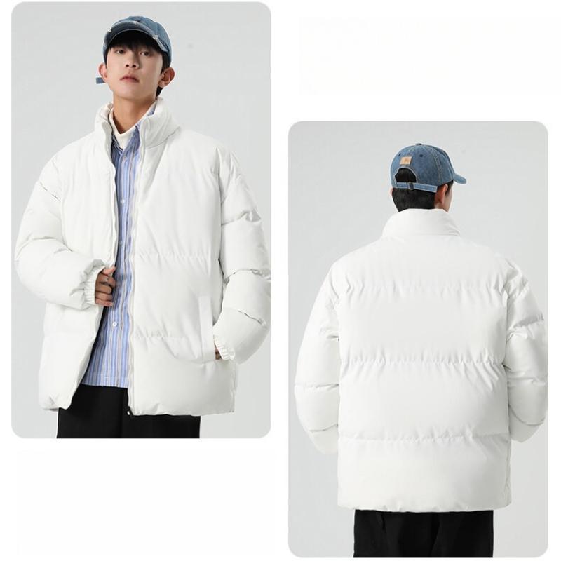 Stand-up Collar Cotton Clothing Men and Women with The Same Paragraph Winter Thickened Down Cotton Jacket Couples Clothing Cotton Coat Jacket Men