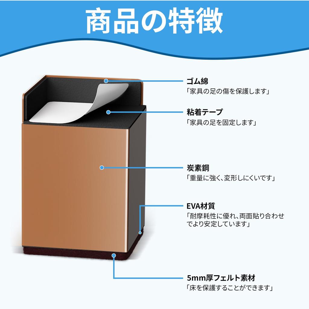 ZDDLOINP Table Leg Extensions, 10cm Lift, L-Shaped, Height Adjustable, Non-Slip, Prevents Floor Scratches, Extends Kotatsu Height, Compatible with Leg