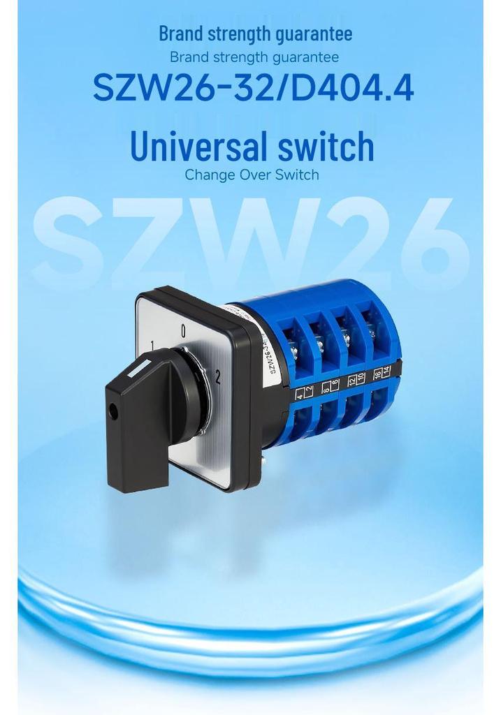 Zhuochao SZW26-32/D404.4 Three-Speed Four-Position Panel Switch