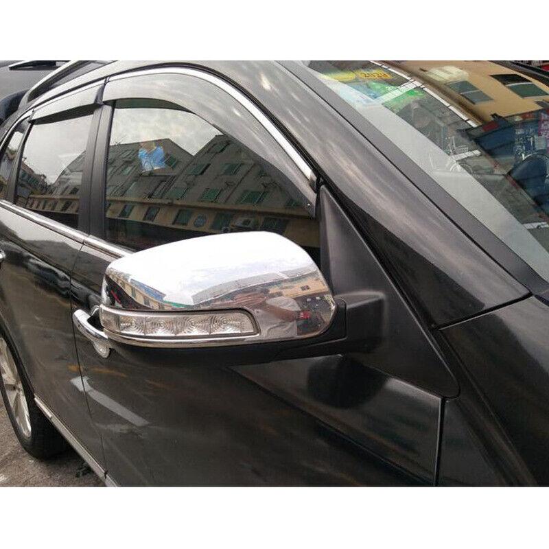 For Kia Sorento 2013-2014 Car Rearview Side Mirror Cover Wing Cap Exterior Door Sticker Frame Case Trim Housing Silver Chrome