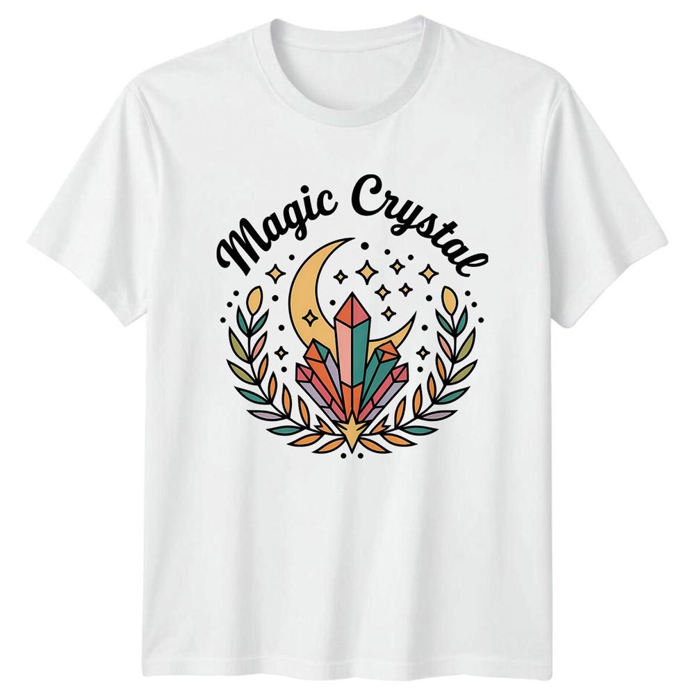 Magic Crystal Moon Boho Celestial TShirt S