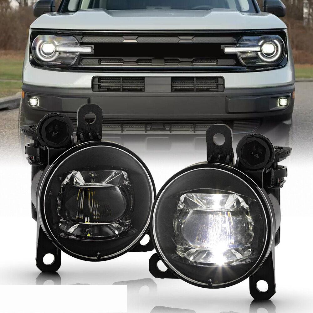 1 Pair Fog Light Lamps For Ford Bronco Sport 2021-2023 Driver and Passenger Side