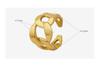 European Hip Hop Thick Chain Patchwork Minimalist Women's Ring - Trendy 18K Gold Plated Titanium Steel Jewelry A144