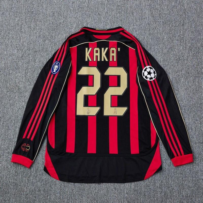 Königliches M Fußball Retro Langarmtrikot, Fußballtrikot Verein AC bar S Aufdruck einteilig.