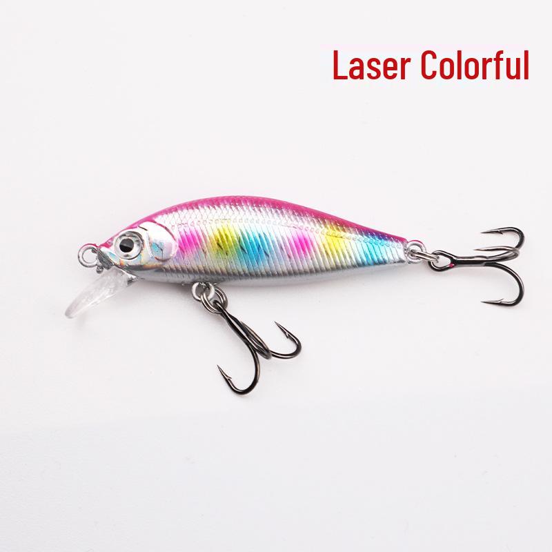 Lure Micro Minnow 5cm 3.2g, Long Cast Sinking Wobbler, Redeye Mandarin Fish Bass, All Water Layers