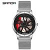 Sanda Meilleure Vente 1088 Montre pour Adolescent: Personnalisé, Cadran Rotatif 3D, Tendance, Quartz Étanche.