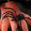 Halloween Hair Clip for Women, Girls, Realistic Severed Hand Hairpin with Creepy Hand-shaped Black Rose And Spider, Horror Accessory Party