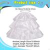 Hoop Skirt Petticoat Adjustable Inner Layer Pannier for Lolita Dress Gown Prom