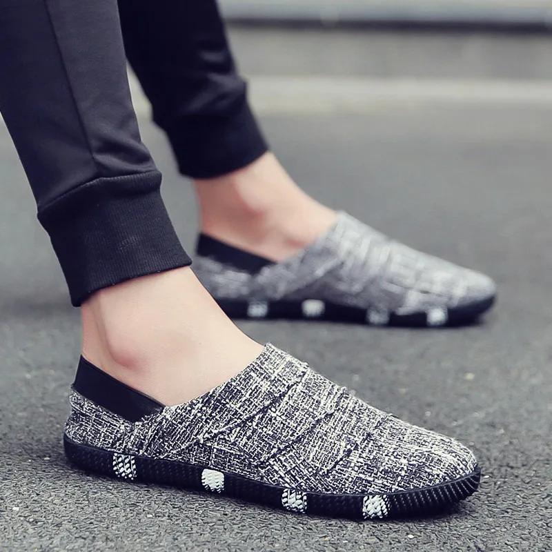 Zapatos de Hombre Estilo Coreano Tendencia Personalizada Zapatos Casuales para Hombre Cómodos Transpirables Zapatos para Caminar Planos Ligeros Mocasines