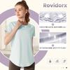 [Rovidorx] Yoga Wear Tops Pilates Wear Back Open Short Sleeve T-shirt Ladies Sports Relaxing Hot Yoga Sportswear Gym Wear Fitness Wear Training