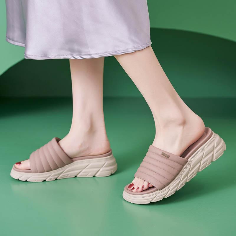 New Spring And Summer Thick-Soled Heeled Sandals Lightweight Non-Slip Comfortable And Casual Women's Shoes Anti-Slip Fashion