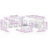 Outdoor Sofa Set with Cushions 8 pcs Natural and Cream