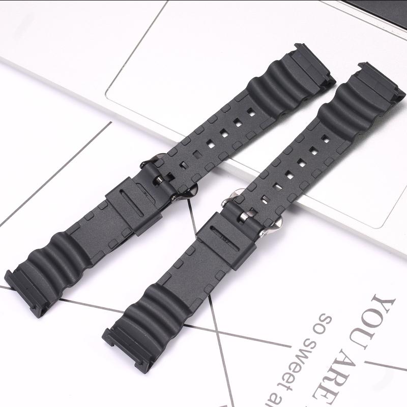 Resin Watchband Suitable For SGW-100 SGW100 Men's Sports Waterproof Rubber Watch Strap Watch Accessories Wristband Bracelet