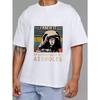 T-Shirt White I Knew It Im Surrounded By Assholes Vintage Graphic Print for Casual Wear
