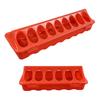 2Pcs Baby Chick Feeders Poultry Feeders with Lid Easy To Clean Anti-Spill No Waste Chicken Feeders for Baby Birds Small Poultry