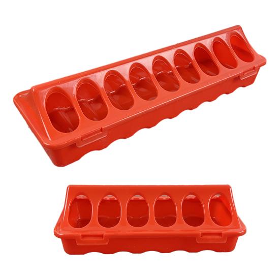 2Pcs Baby Chick Feeders Poultry Feeders with Lid Easy To Clean Anti-Spill No Waste Chicken Feeders for Baby Birds Small Poultry