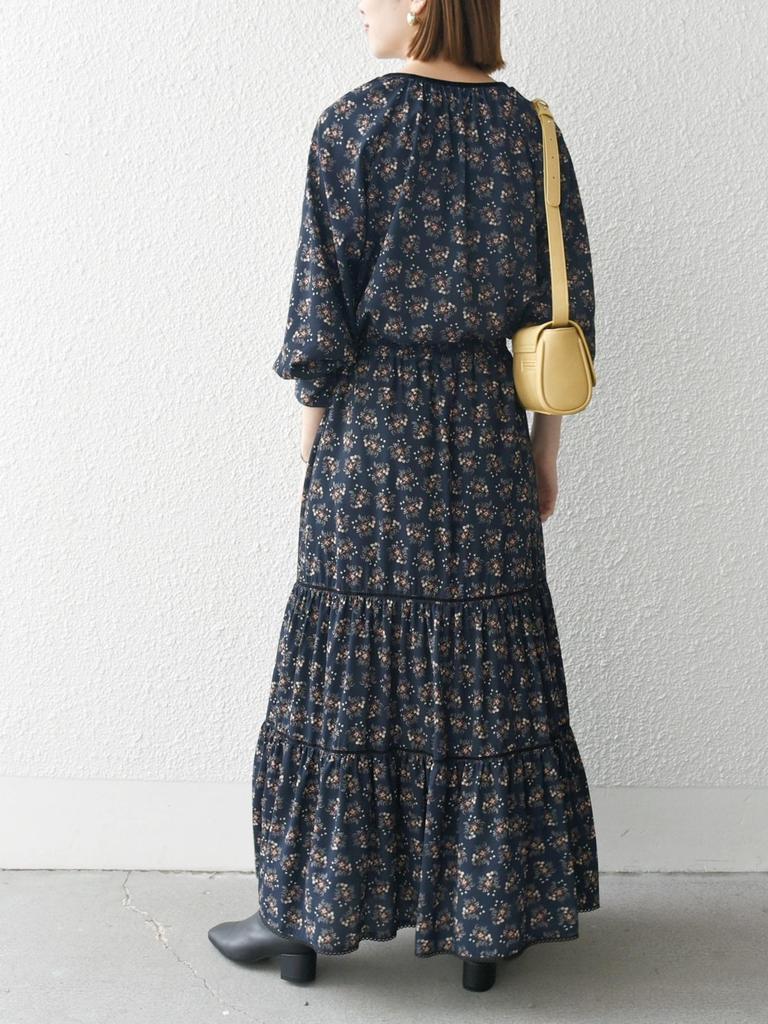 Ships Any H:RAINBOW PETIT PRINT SK 723250065 Navy2 One Size