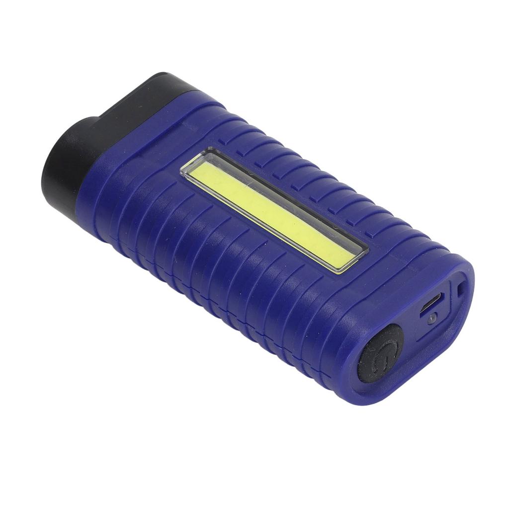 Outdoor Flashlight with Pen Clip LED COB Dual Light Source Flashlight USB Charging Work Lamp
