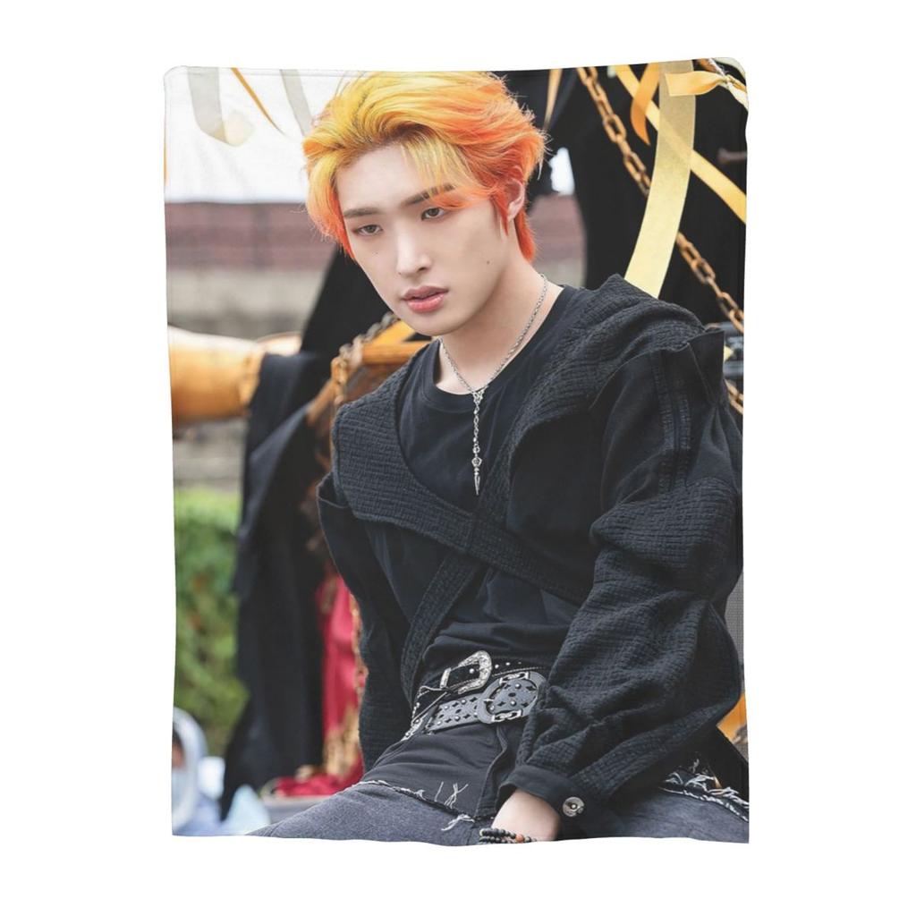 Mingi Ateez - Spin Off From The Witness Halazia Blankets Soft Flannel Throw Blanket Bedding for Bed Livingroom Travel Home Couch