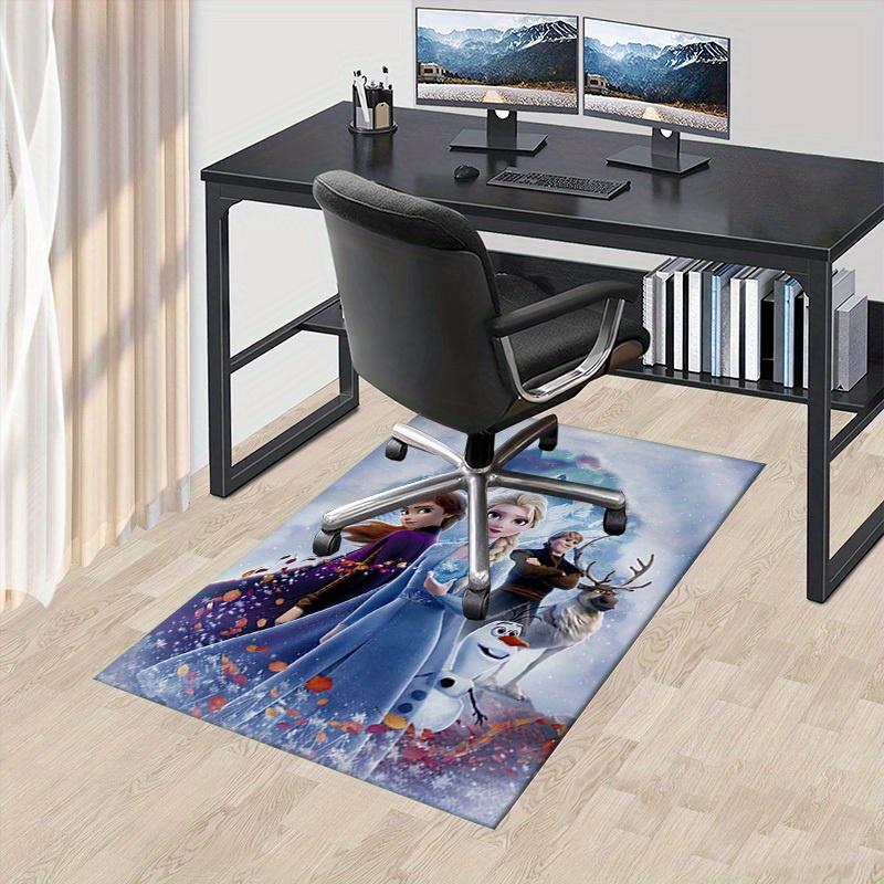 

Office Carpet, Under Chair Rug, Gift for Home Decor, Frozen Theme Decoration, Elsa and Anna Inspired Flooring Mat, Winter Wonderland Accent 60cm by 90cm