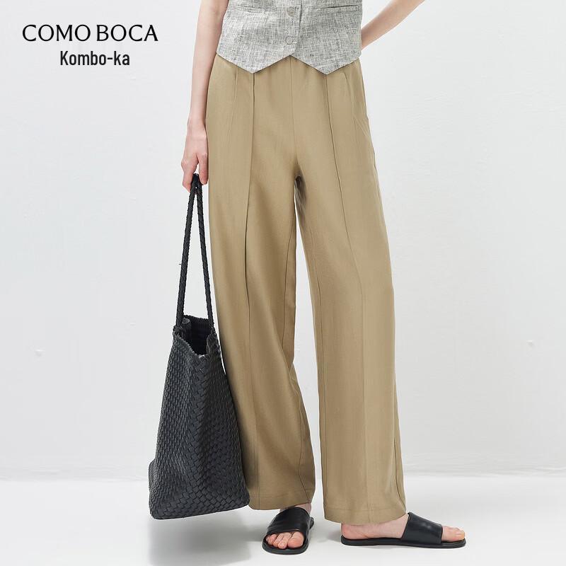 Men s Lyocell Linen Blend Casual Drawstring Pants M