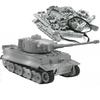 4D Tank Model Building Kits Military Assembly Educational Toys Decoration High-density Material Panther Tiger Turmtiger Assault