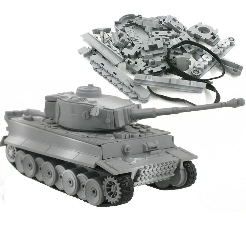 4D Tank Model Building Kits Military Assembly Educational Toys Decoration High-density Material Panther Tiger Turmtiger Assault
