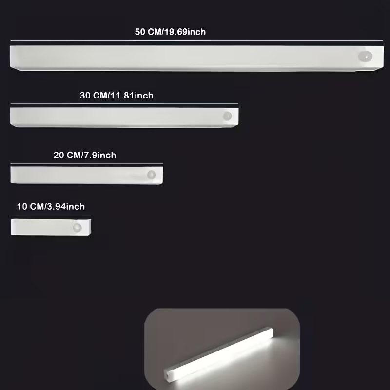 USB Wiederaufladbares Kabelloses LED Nachtlicht mit Bewegungssensor Wandmontiertes Nachtlicht Ideal für Büros, Schränke, Treppenhäuser, Küchen und Flure