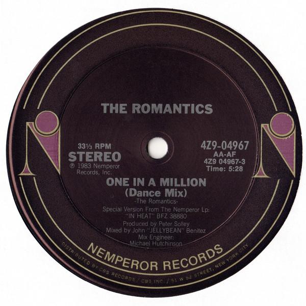 

12inch Record ROMANTICS - One In A Million 4Z904967 Nemperor Record 1983 US Rock Used