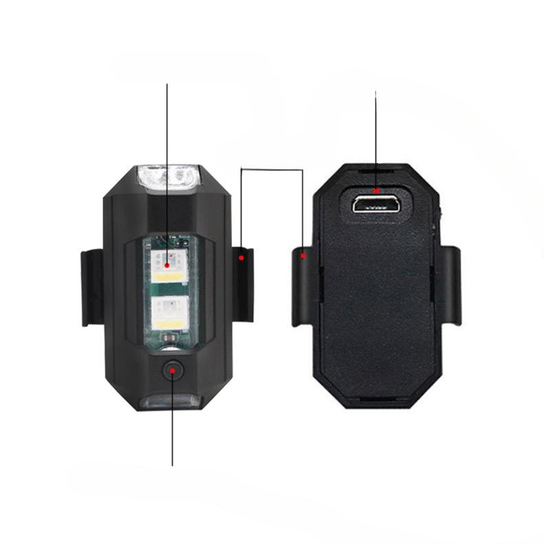 Seven-color Charging, Flashing Aircraft Lights, Drone Universal Wiring Free Night Lights, Motorcycle Model Airplanes, Car Warning Lights