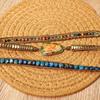 Böhmischer Stil natürlicher Kaiserstein, fünflagig gewebtes Armband, kreatives Kunstleder-Armband, geeignet für den täglichen Gebrauch von Männern und Frauen.