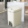 Waste Bin with Lid, Pedal Pull, Easy Removal, Lockable, Quiet Closing Function, Suitable for Living