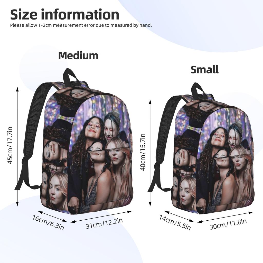 Euphorias Season 3  Classical Backpack Durable High School Hiking Travel  Daypack for Men Women College Shoulder Bag