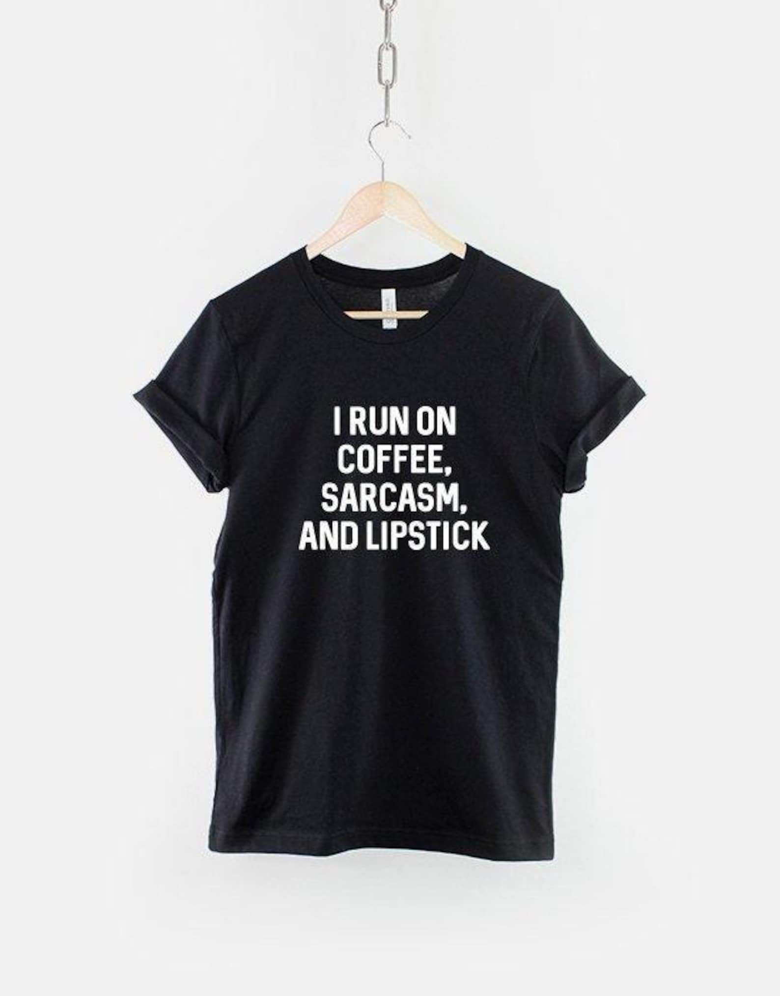 Sarcastic Coffee Shirt, Funny Caffeine Quote T Shirt, Grumpy Morning Humor Tee, Gift for Coffee Lover M