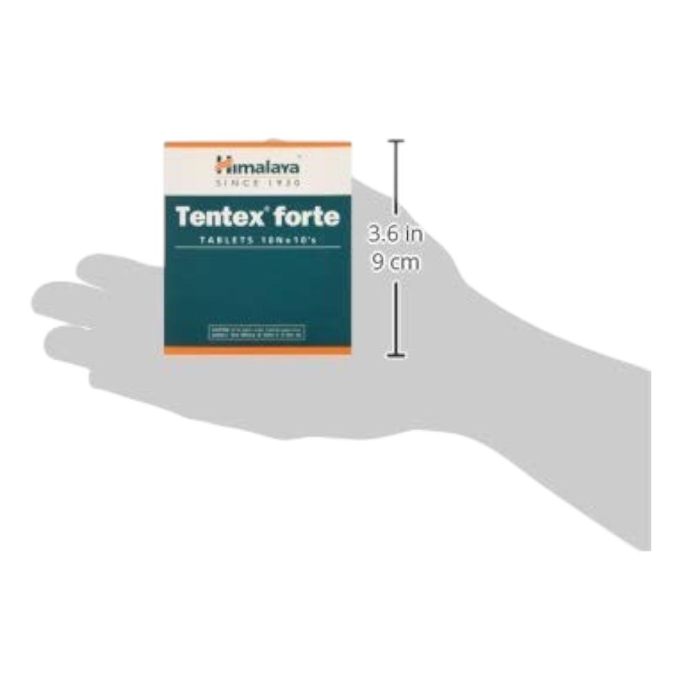 Himalaya 10 X 10 Strip Tentex Forte Male Wellness Libido Enhancer With Ashvagandha Shilajeet, Total 100 Tablets