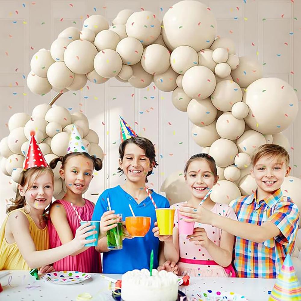 White Sand Balloon Arch Kit Kid Birthday Party Decor Balloons Home Party Baby Shower Bride Shower Wedding Anniversary Decoration