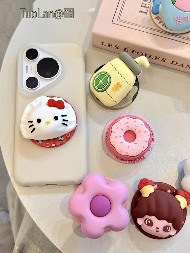 Korean 3D Cartoon Heart Silicone MagSafe Airbag Stand