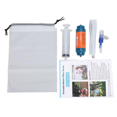 Portable Water Filter Plastic Leak Proof Emergency Water Straw for Travel Camping Hiking