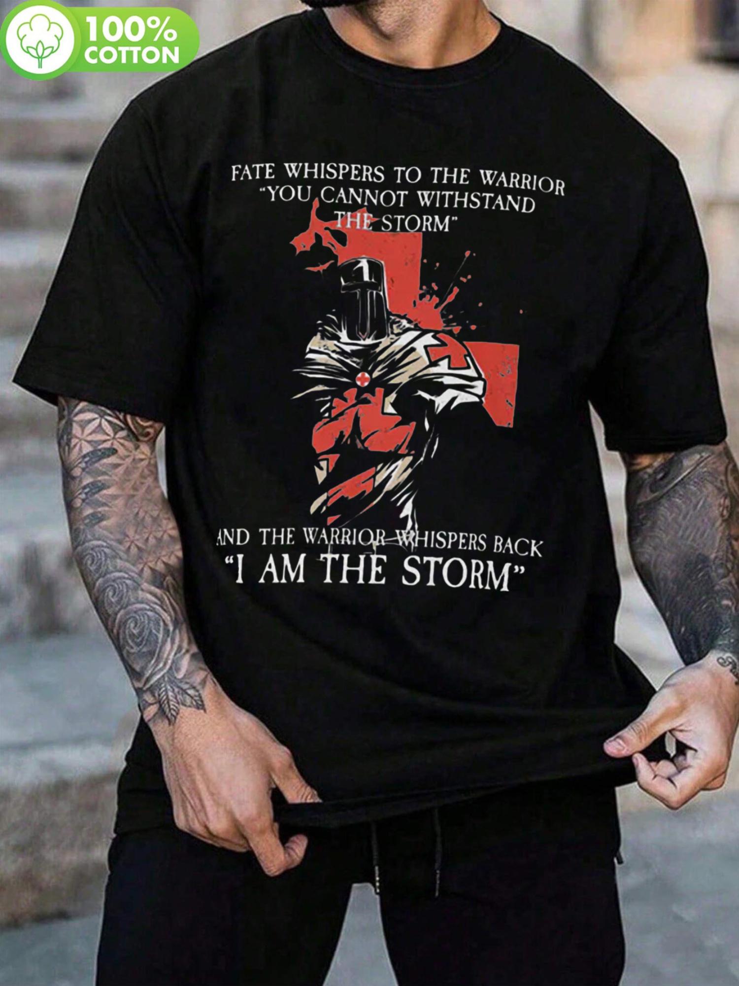 Vintage I Am the Storm Graphic T-shirt - Plus Size XXXL