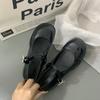 Nuove Scarpe Mary Janes da Donna di Alta Qualità Vernice Tacco Medio Scarpe da Cerimonia Punta Quadrata Scollate Cinturino con Fibbia Scarpe da Donna