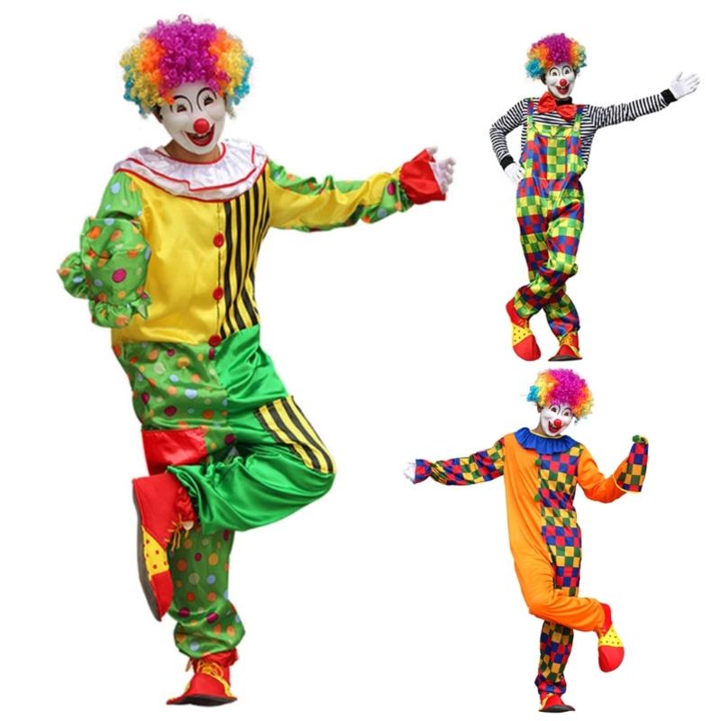 Halloween Kostümpartys Clownkostüme Rollenspiel und Karneval Cosplay Requisiten Bequeme Passform Kostümkleidung
