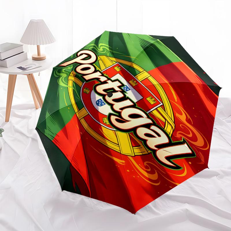 1pc P-Portugal Umbrella, Sun Protection, And UV Shielding. It Has Eight Sturdy Ribs for Outdoor Use And Perfect As a Holiday Gift
