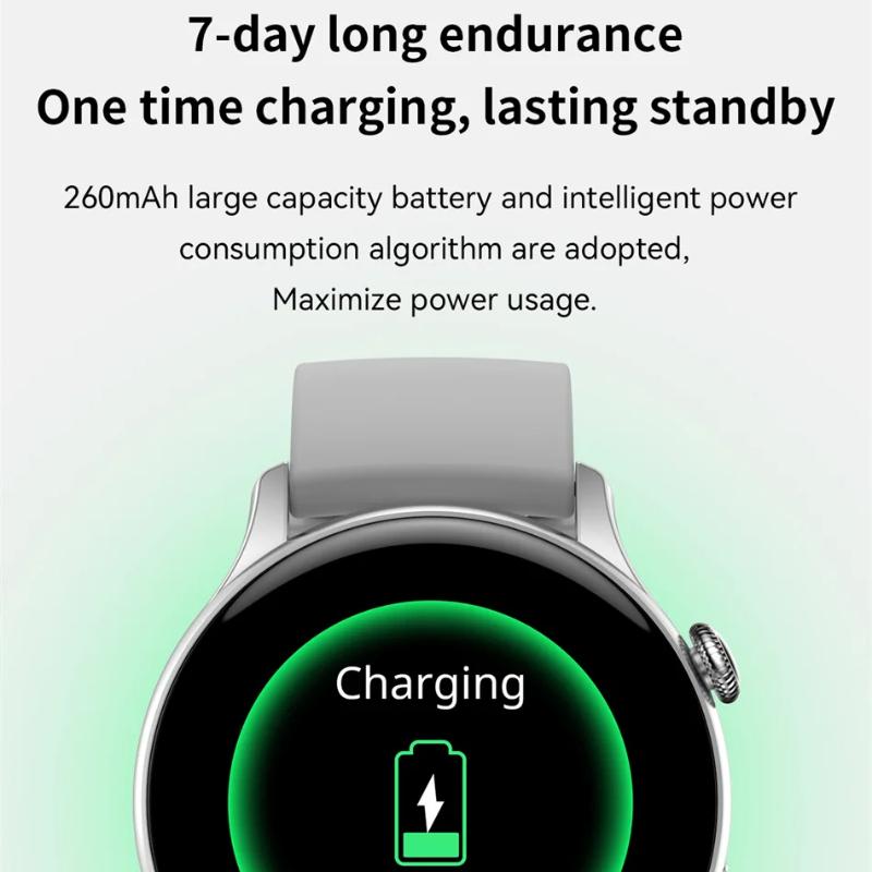 Neue Smartwatch für Damen AMOLED-Bildschirm Zeitanzeige immer an NFC IP68 Wasserdicht Sport Anruf Damen Smartwatch Für Huawei Xiaomi Apple